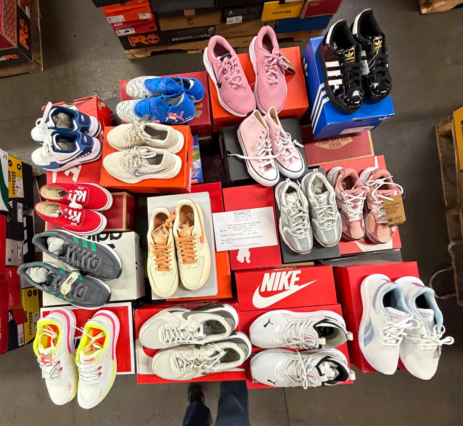 Premium Tennis Shoes | Nike & Assorted  | NWT | 100 pairs | Pallets # PS-142