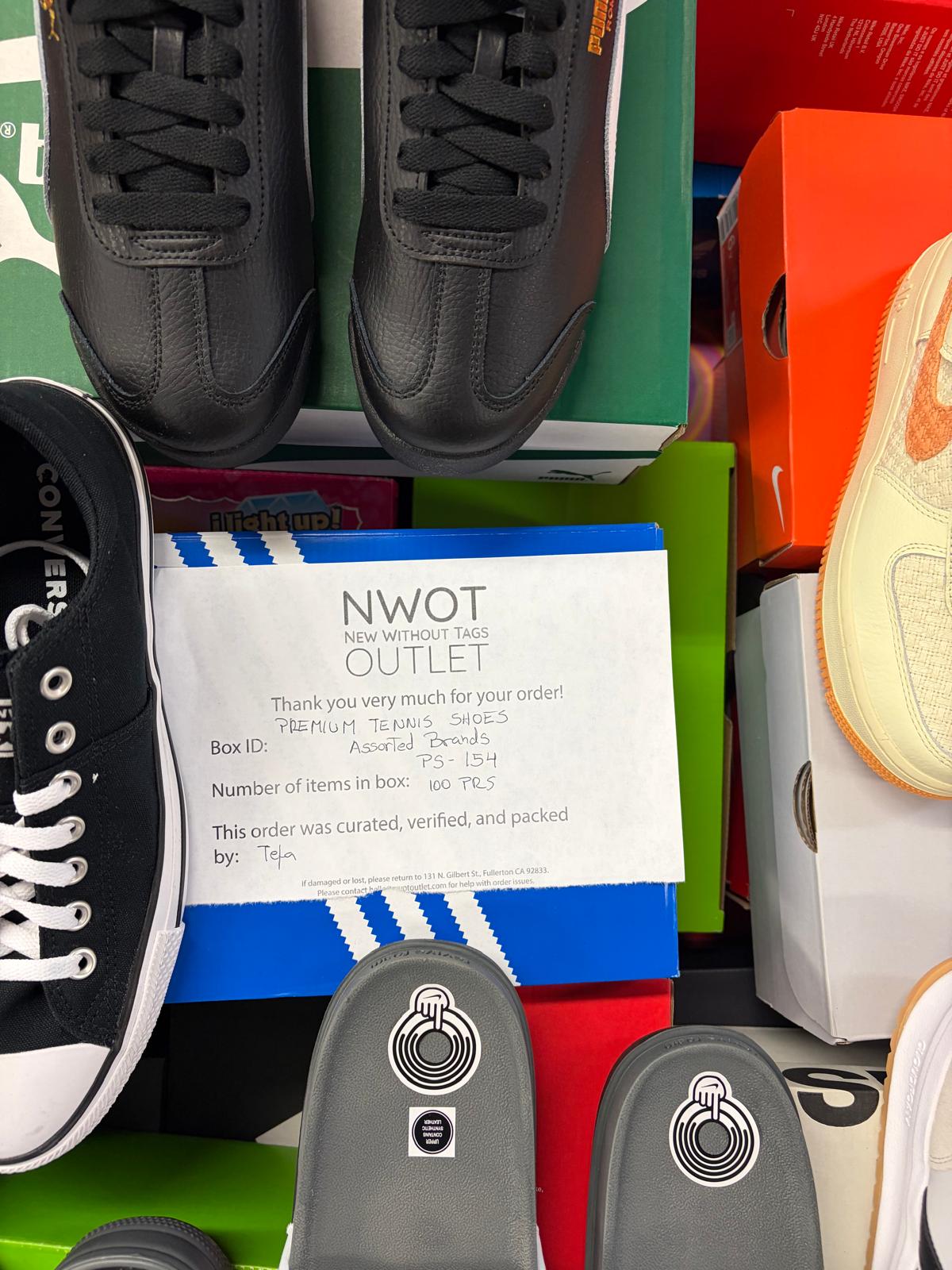 Premium Tennis Shoes | Nike & Assorted  | NWT | 100 pairs | Pallets # PS-154