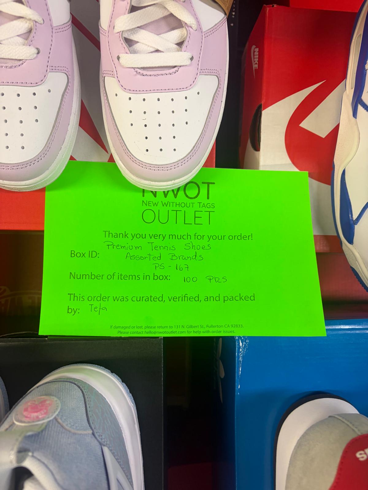 Premium Tennis Shoes | Nike & Assorted  | NWT | 100 pairs | Pallets # PS-167