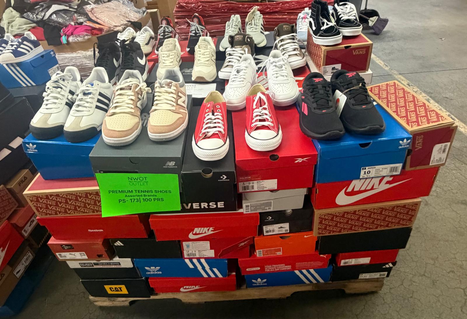 Premium Tennis Shoes | Nike & Assorted  | NWT | 100 pairs | Pallets # PS-173