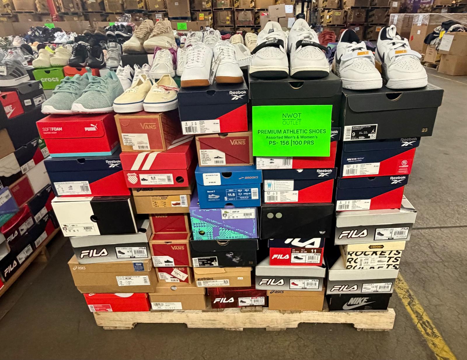 Premium Shoes | Nike & Assorted  | NWT | 100 pairs | Pallets # PS-156