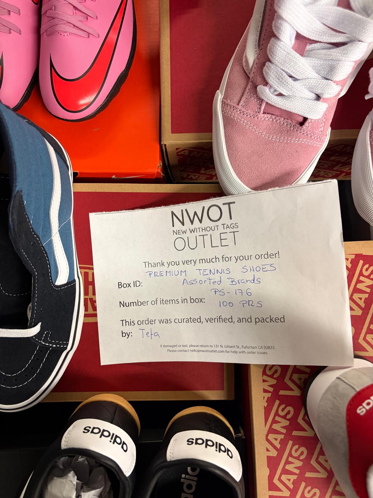 Premium Tennis Shoes | Nike & Assorted  | NWT | 100 pairs | Pallets # PS-176