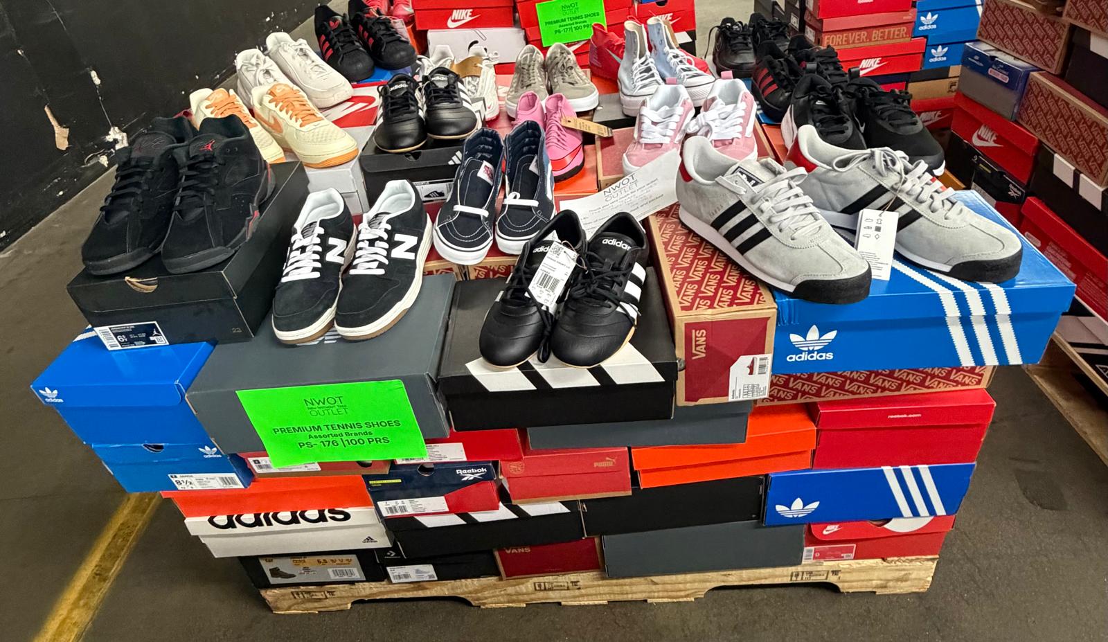 Premium Tennis Shoes | Nike & Assorted  | NWT | 100 pairs | Pallets # PS-176