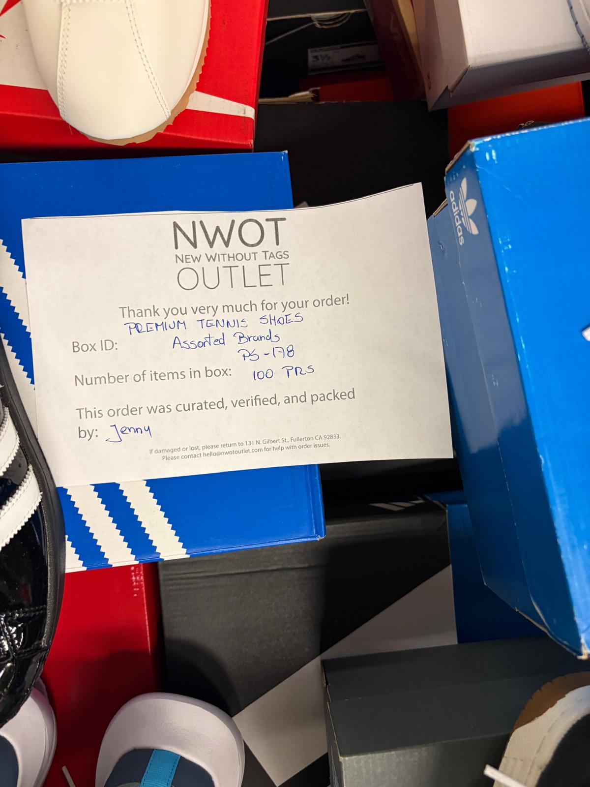 Premium Tennis Shoes | Nike & Assorted  | NWT | 100 pairs | Pallets # PS-178