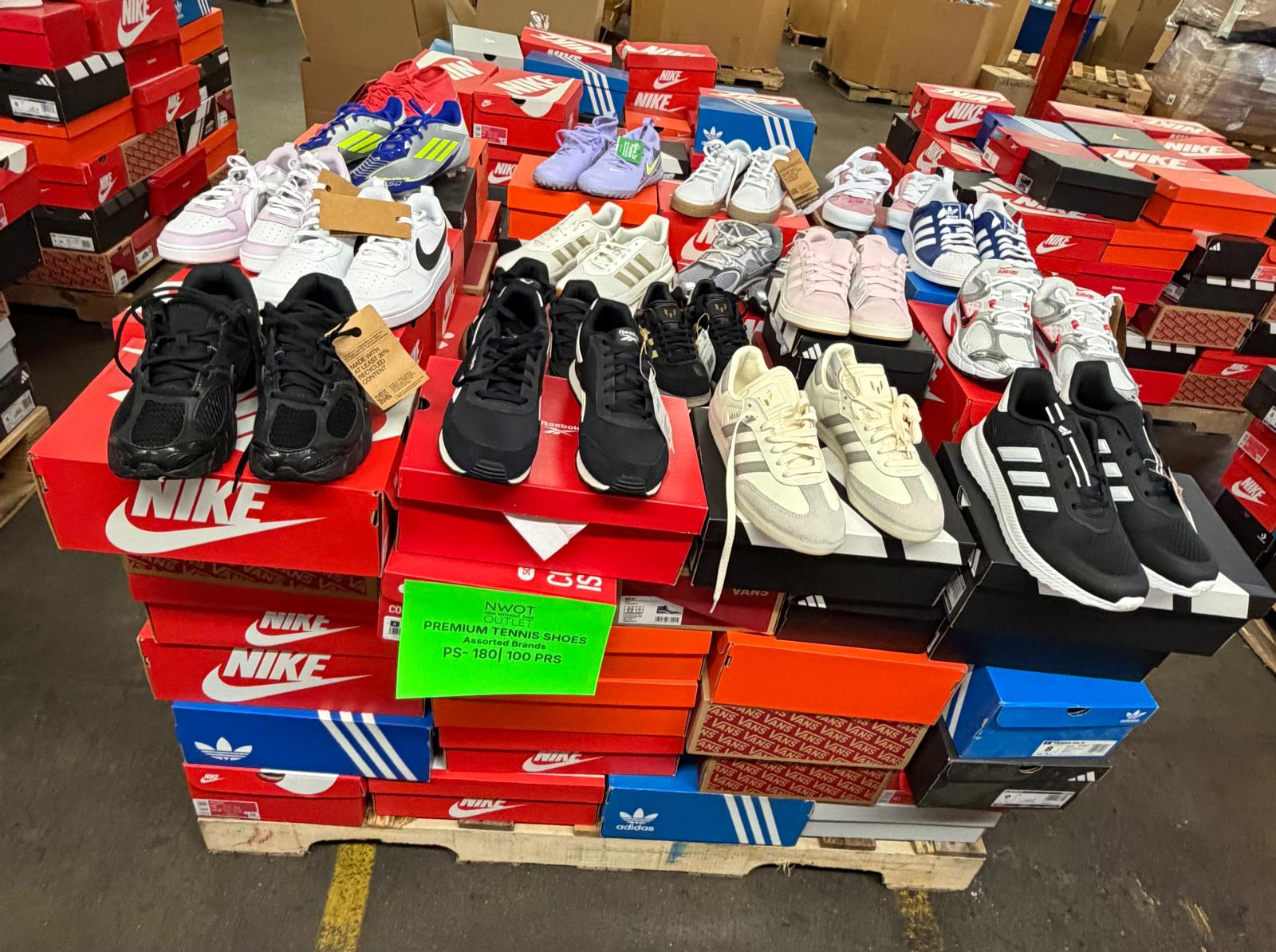 Premium Tennis Shoes | Nike & Assorted  | NWT | 100 pairs | Pallets # PS-180