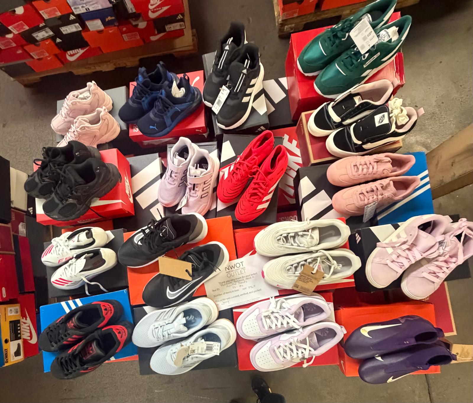 Premium Tennis Shoes | Nike & Assorted  | NWT | 100 pairs | Pallets # PS-186