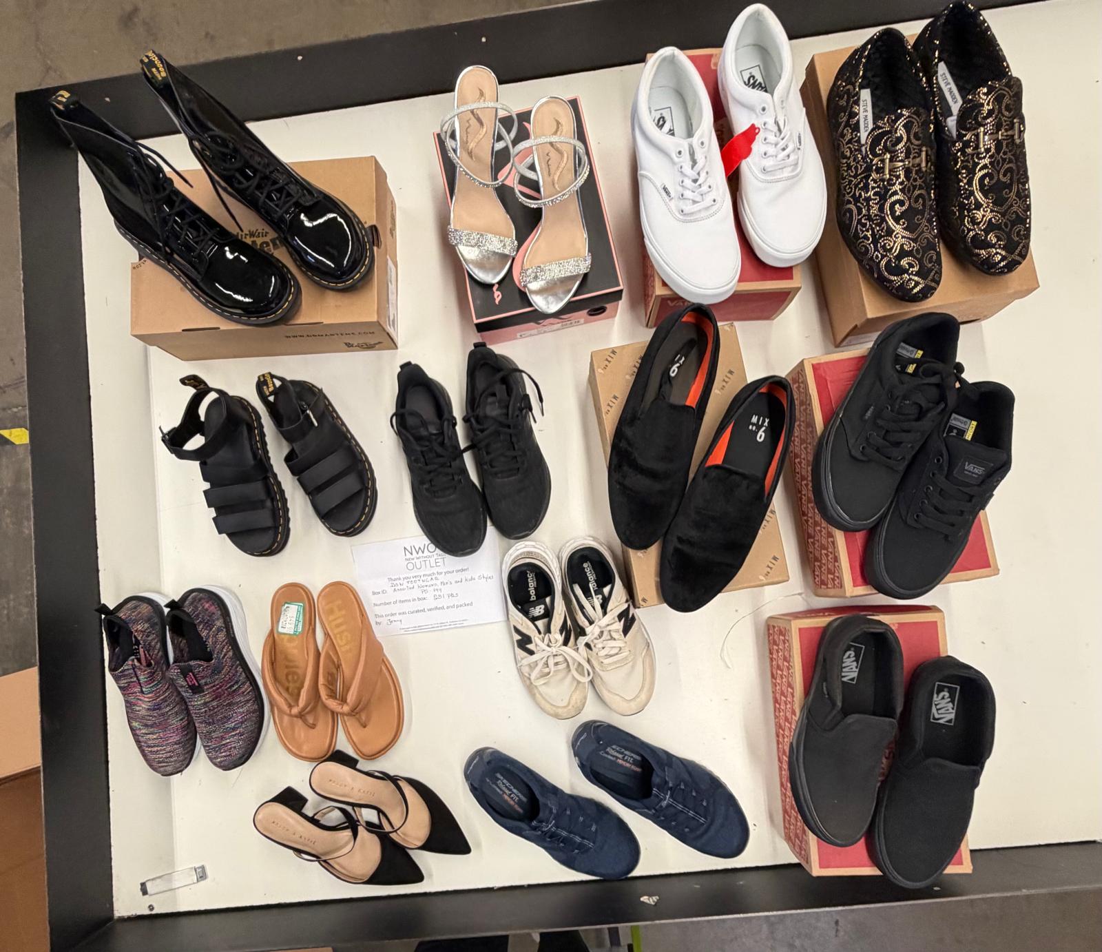 DSW Footwear/Shoes | Assorted Men's Women's & Kid's Footwear | Returns/Used | 251 Pairs | Pallet# PS-194