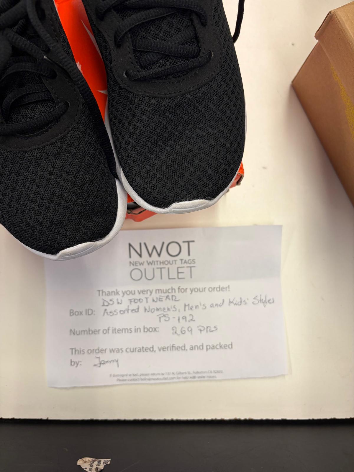 DSW Footwear/Shoes | Assorted Men's Women's & Kid's Footwear | Returns/Used | 269 Pairs | Pallet# PS-192