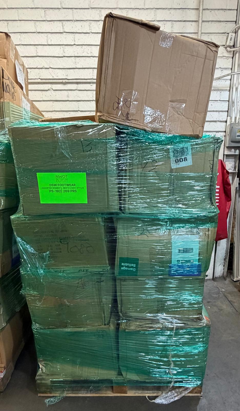 DSW Footwear/Shoes | Assorted Men's Women's & Kid's Footwear | Returns/Used | 269 Pairs | Pallet# PS-192