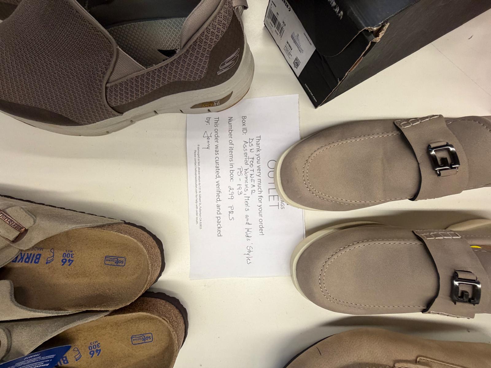 DSW Footwear/Shoes | Assorted Men's Women's & Kid's Footwear | Returns/Used | 299 Pairs | Pallet# PS-193