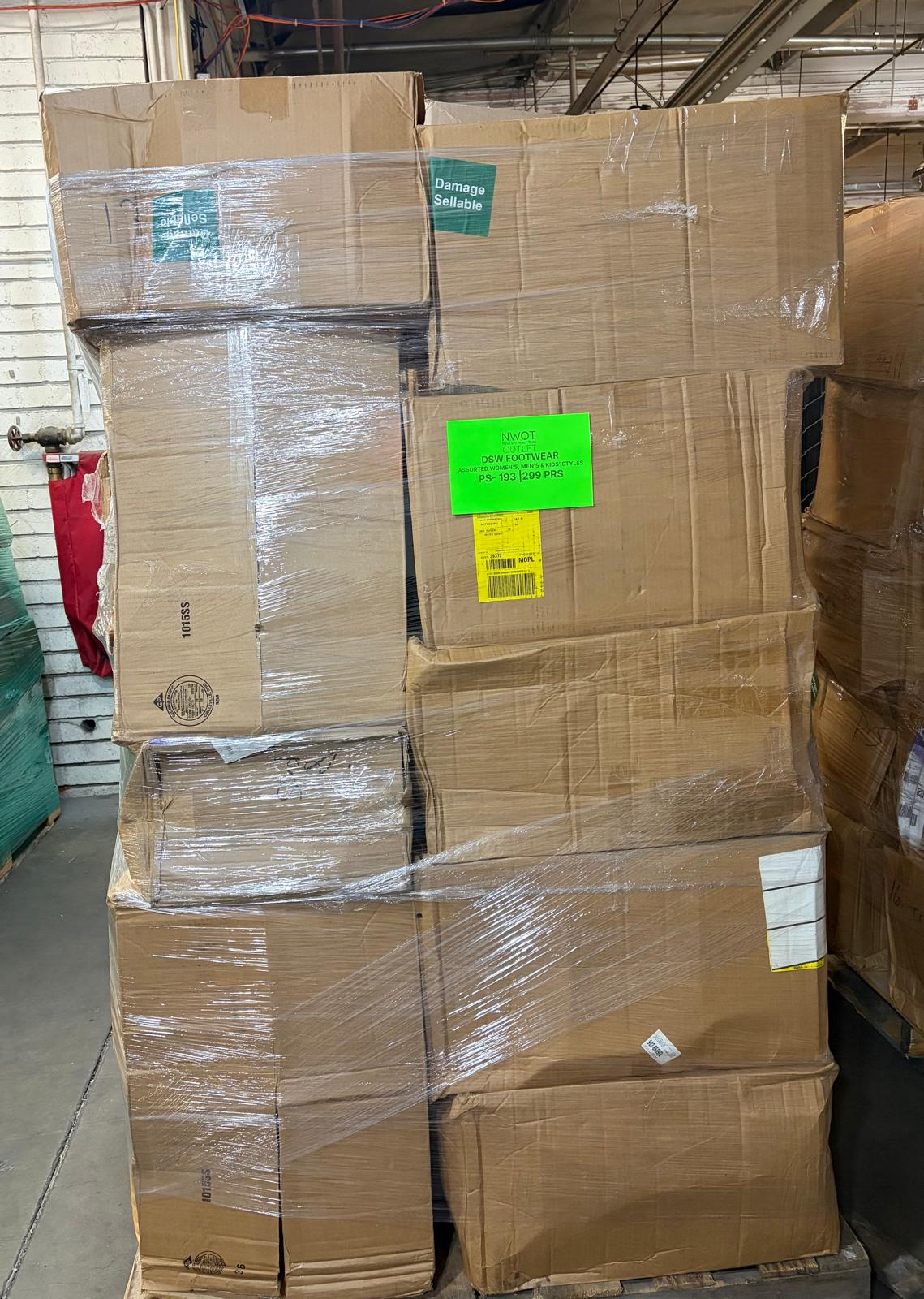 DSW Footwear/Shoes | Assorted Men's Women's & Kid's Footwear | Returns/Used | 299 Pairs | Pallet# PS-193