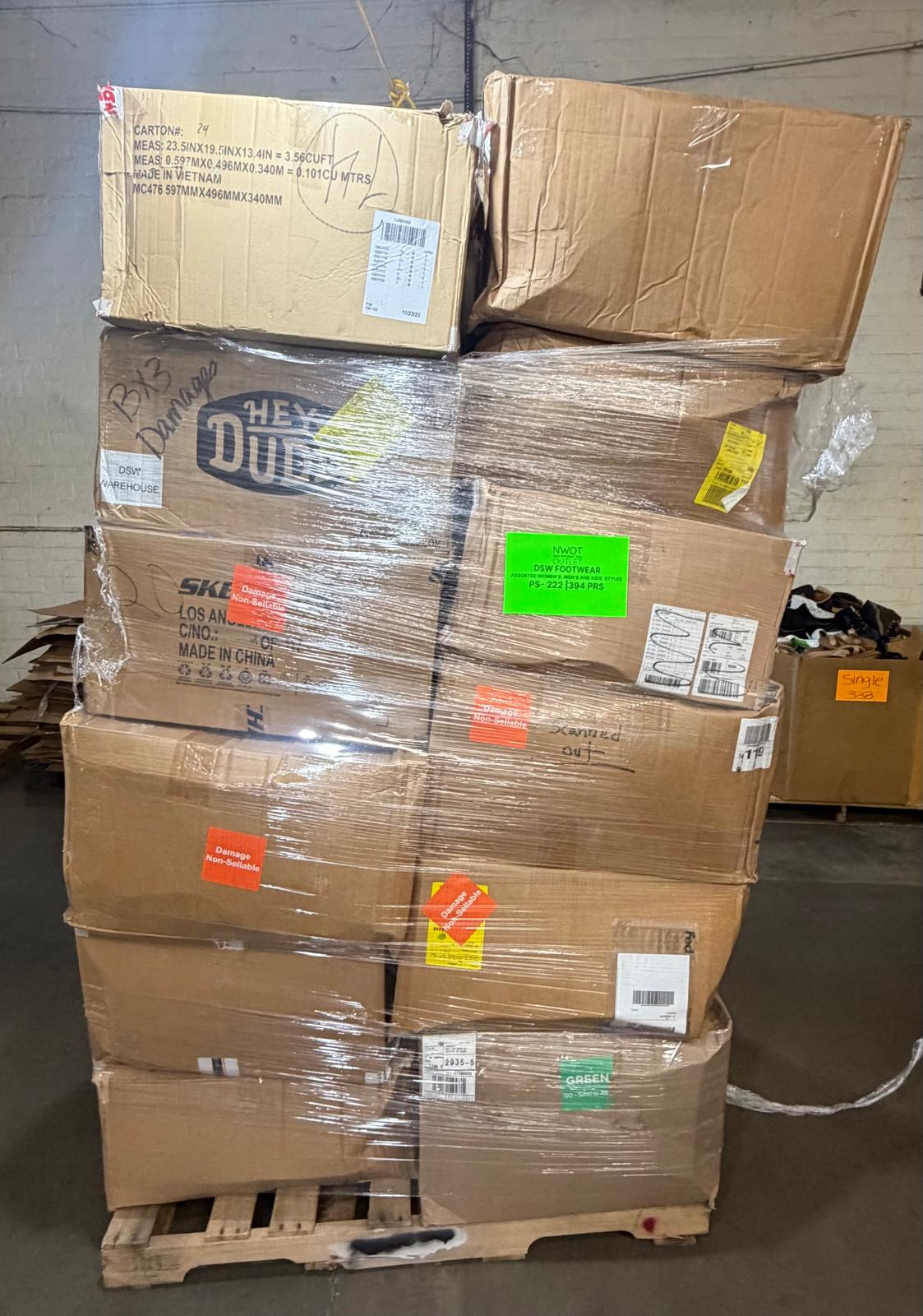 DSW Footwear/Shoes | Assorted Men's, Women's & Kid's Footwear | Returns | 394 Pairs | Pallet# PS-222