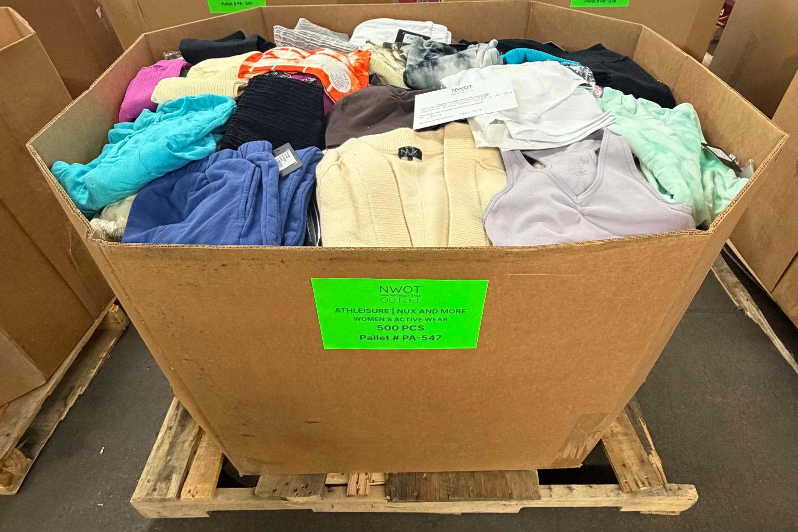 Athleisure Nux & More | Assorted Women's Apparel | 500 Pieces | NWT | Pallet #PA-547
