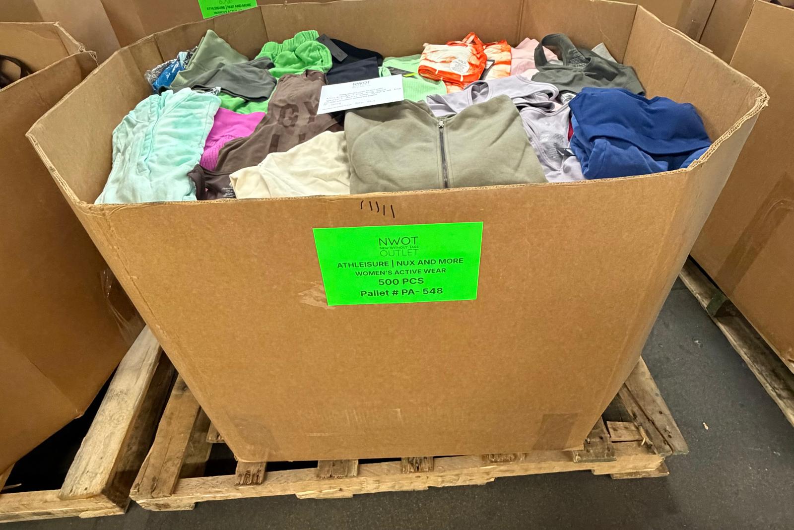 Athleisure Nux & More | Assorted Women's Apparel | 500 Pieces | NWT | Pallet #PA-548