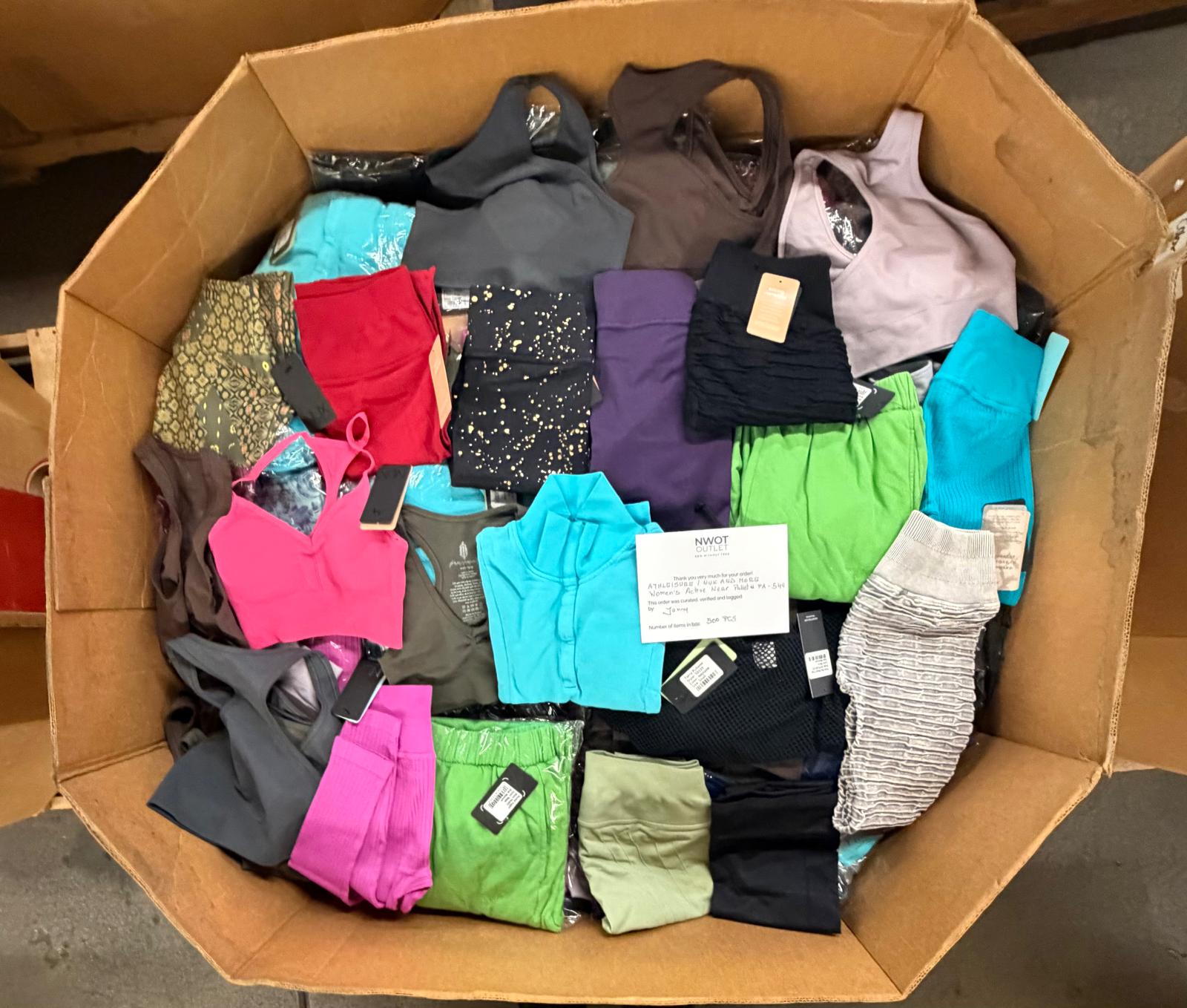 Athleisure Nux & More | Assorted Women's Apparel | 500 Pieces | NWT | Pallet #PA-549