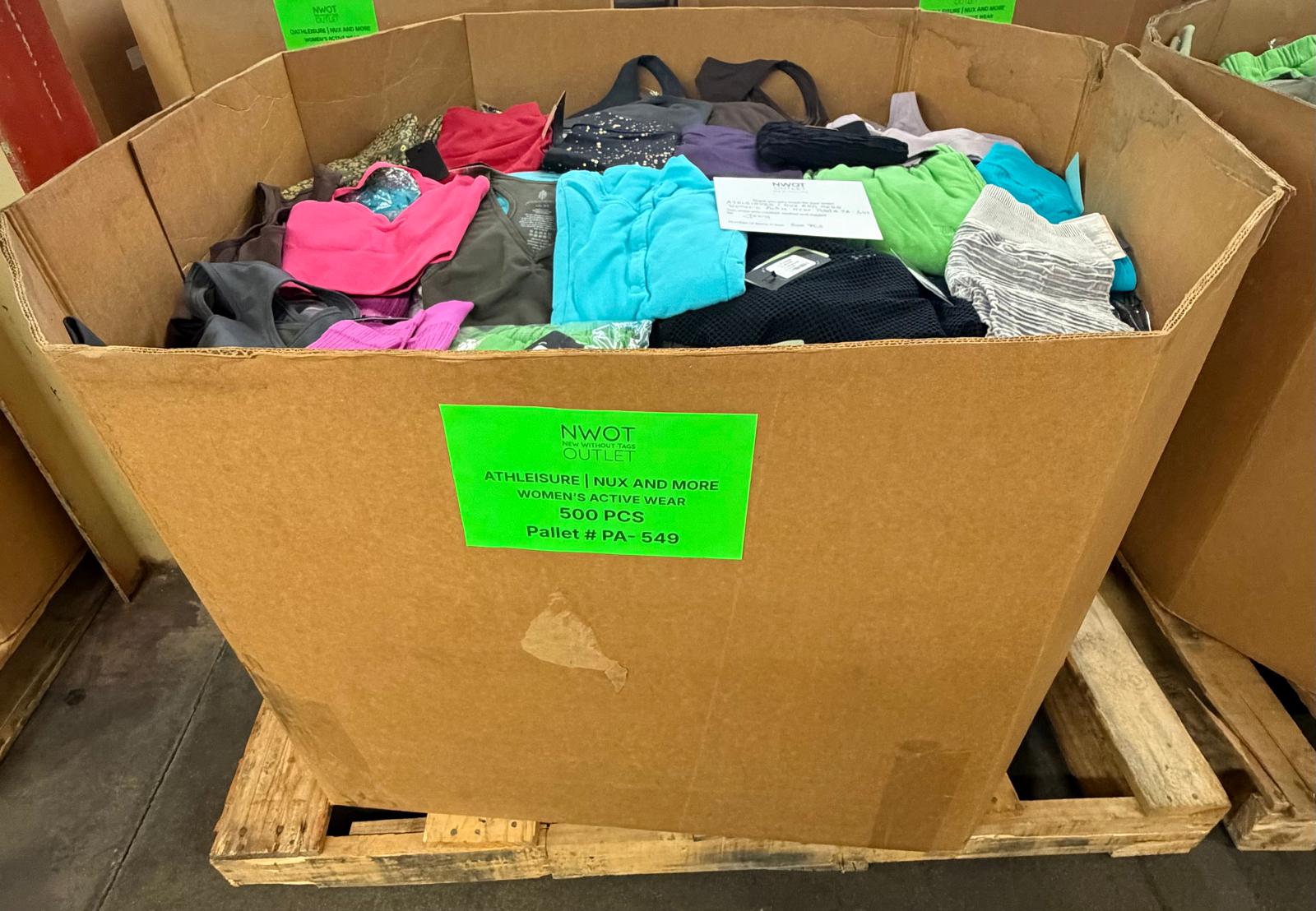 Athleisure Nux & More | Assorted Women's Apparel | 500 Pieces | NWT | Pallet #PA-549