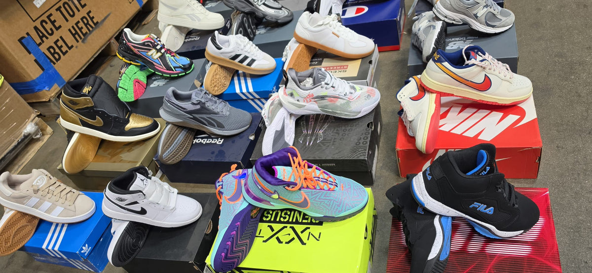 Athletic Outlet | Brand-New Athletic Footwear | Nike, Jordans, and More | 100 Pieces | Pallet