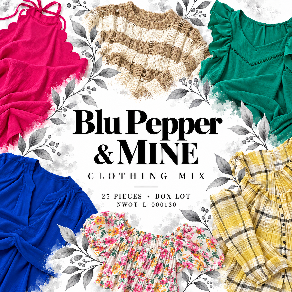 Assorted Women's Apparel Lot featuring MINE and Blu Pepper | NWOT-L-000130