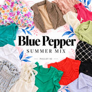 Blue Pepper Summer Mix pallet 02 — stylized cover based on this pallet's photographed garment examples; see original pallet photo