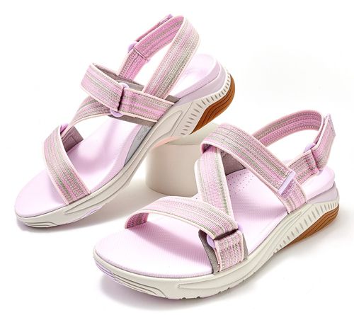 A637783 — Dansko Adjustable Sport Sandals - Rayna — Lilac Multi; QVC stock photo matched to lot manifest