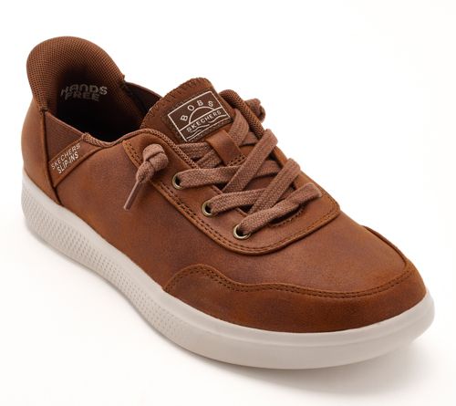 A702941 — Skechers Slip-ins BOBS Skip Cute Sneakers - B Cute Cozy — Chestnut; QVC stock photo matched to lot manifest