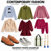 Supplier manifest examples of clothing, shoes and accessories. Mix varies by pallet; exact physical contents not verified.