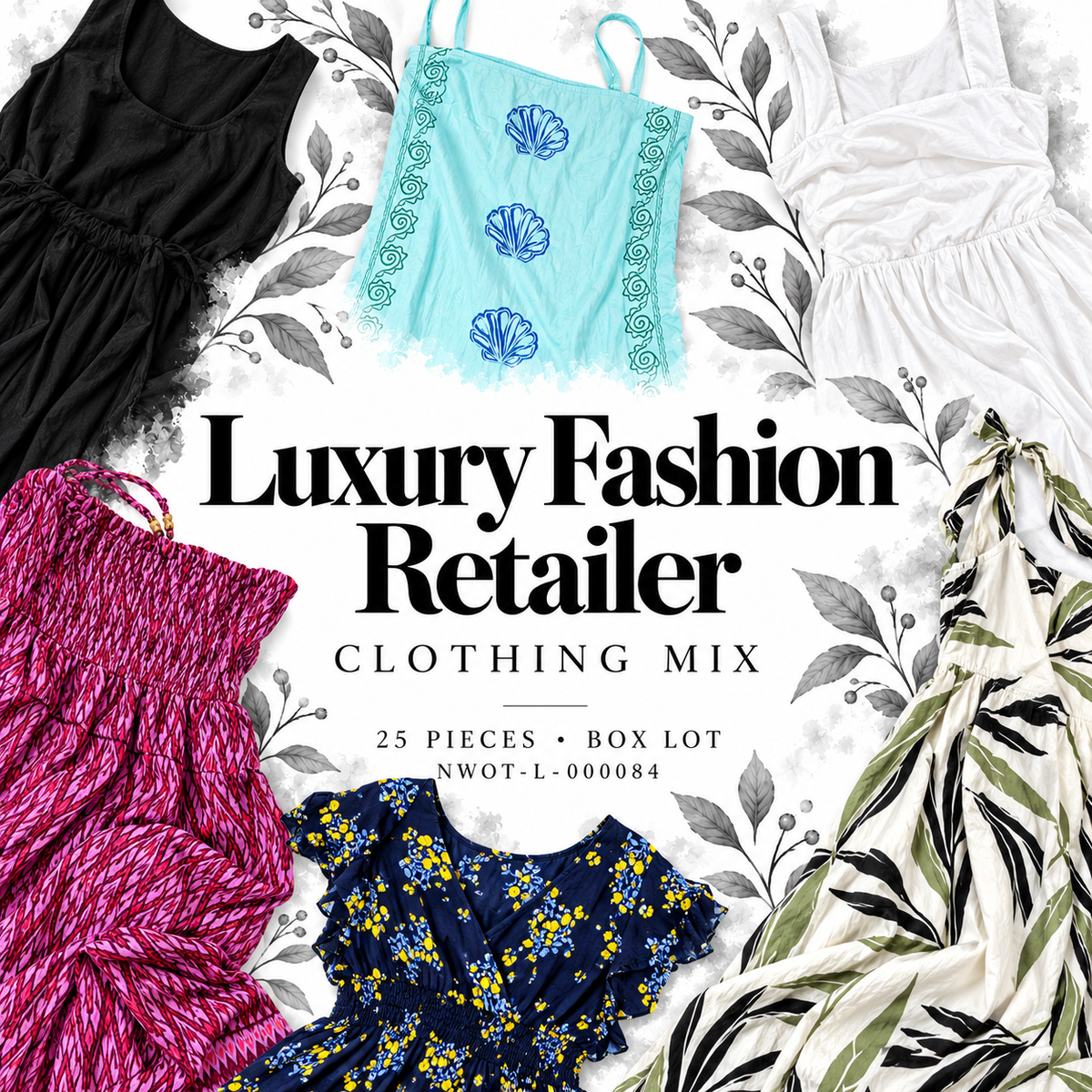 Luxury Fashion Retailer | 25-Piece Clothing Box | NWOT-L-000084