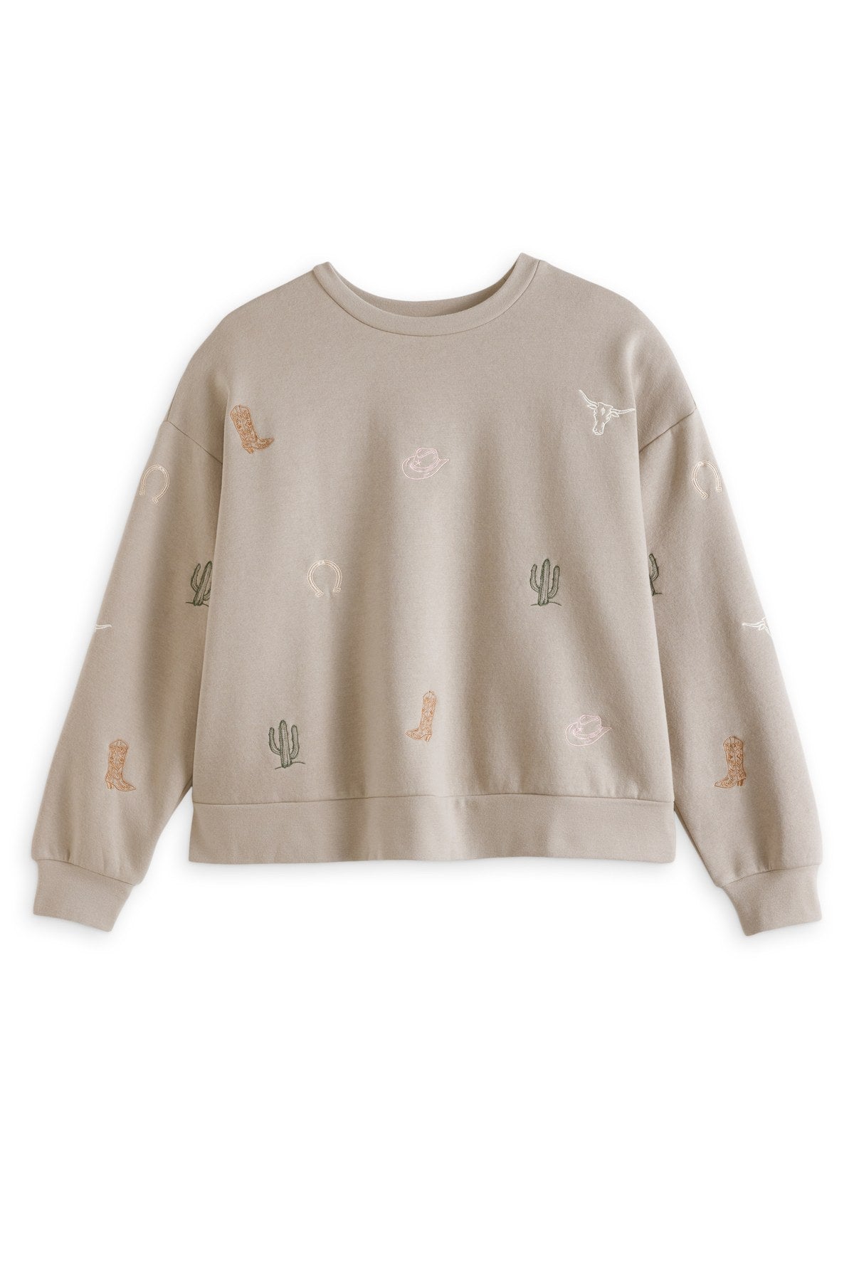 Supplier manifest example: Pale Sky sweatshirt. This style is not guaranteed in this pallet.