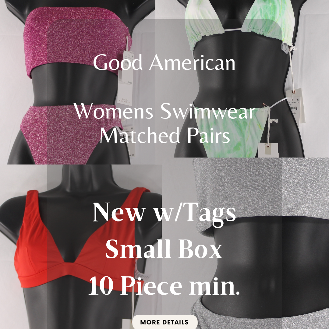Good American | Women's Swimwear - Matched Pairs | NWT | Small Box | 10 Piece Min.