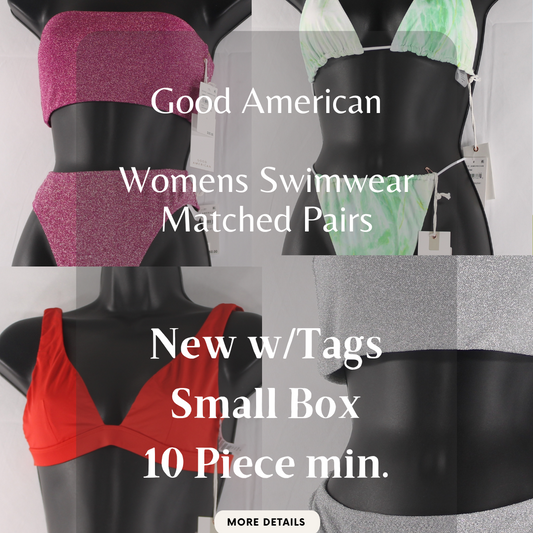 Good American | Women's Swimwear - Matched Pairs | NWT | Small Box | 10 Piece Min.
