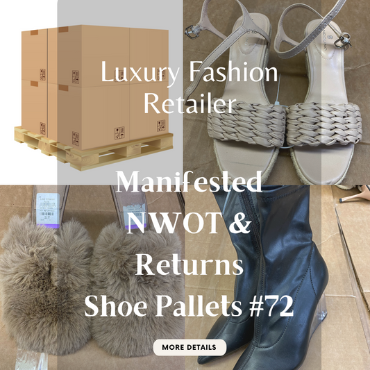 Luxury Fashion Retailer | ALL SEASONS MANIFESTED | NWOT & Returns | Shoe Pallets #72