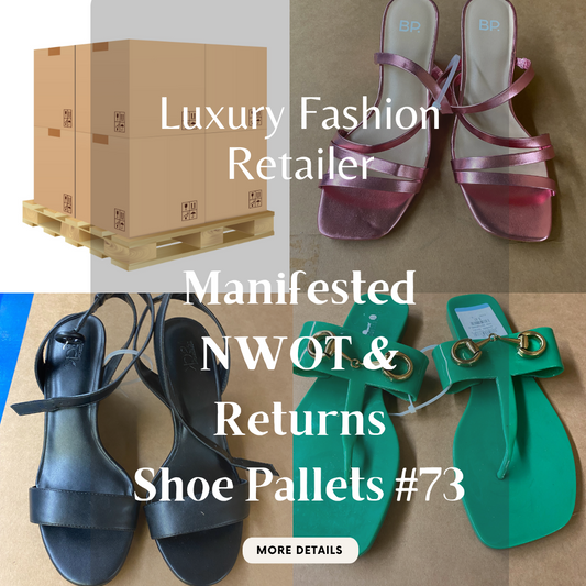 Luxury Fashion Retailer | ALL SEASONS MANIFESTED | NWOT & Returns | Shoe Pallets #73