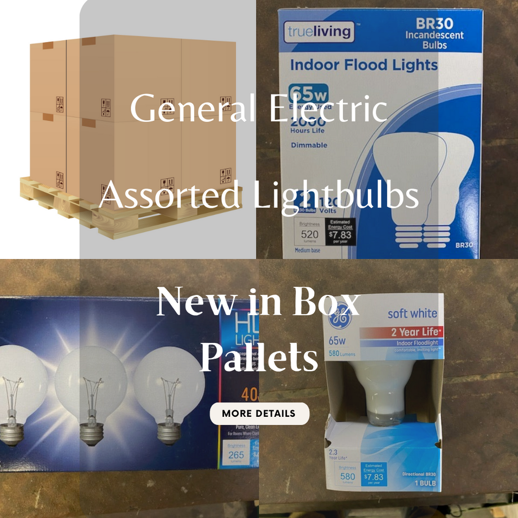 General Electric | Lightbulbs | Indoor & Outdoor Lights | New in Box | Pallets