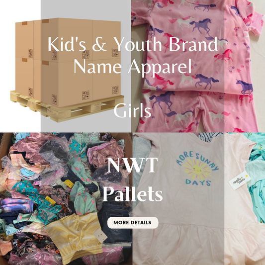 Kid's & Youth Brand Name Apparel | Girls | NWT | 1500 Piece Pallets
