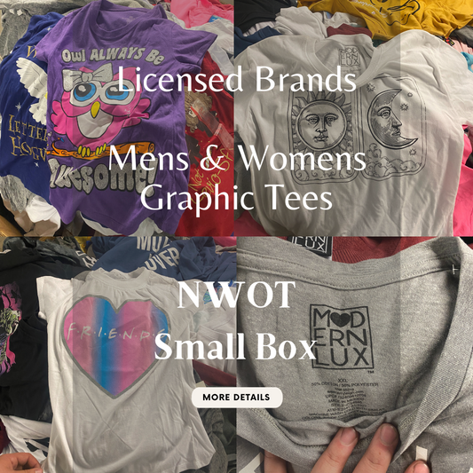 Licensed Brands | Mens & Womens | Graphic Tees | NWOT | Small Box