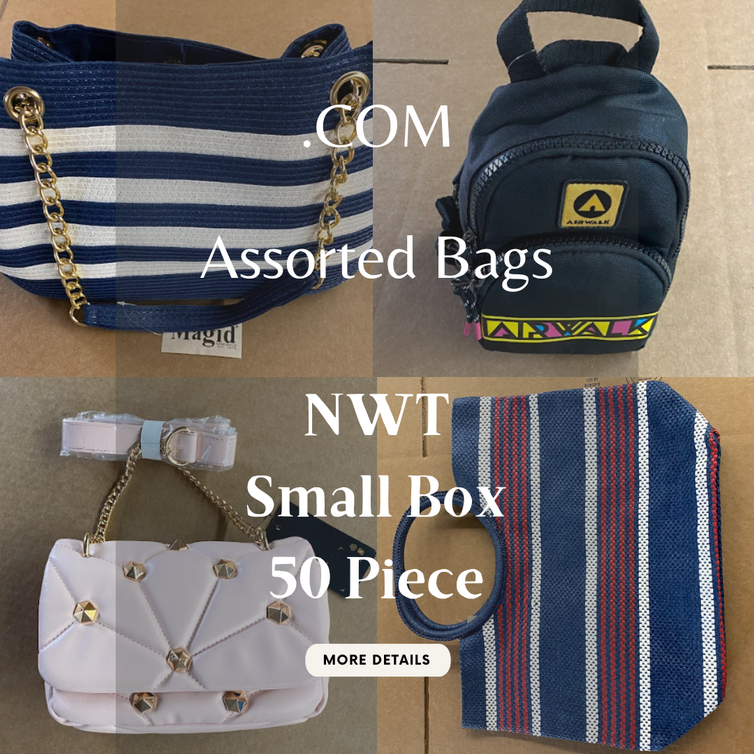 .COM | Assorted Bags | NWT | Small Box | 50 Piece Min.