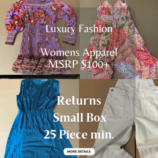 Luxury Fashion Retailer | Womens Apparel | MSRP $100+ | NWOT/Returns | Small Box