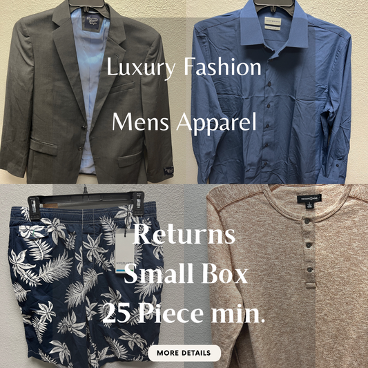 Luxury Fashion Retailer | Mens Apparel | NWOT/Returns | Small Box