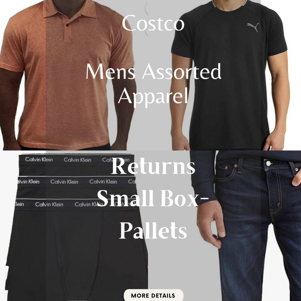 Costco | Mens Apparel | Returns | 10-1000 Piece Lots