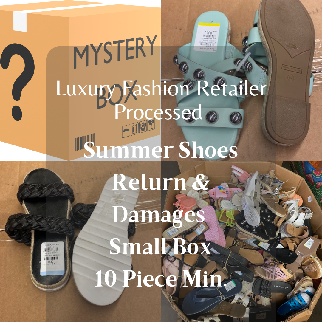 Luxury Fashion Retailer | PROCESSED Summer | Returns & Damaged Shoes | Small Boxes | 10 & 20 Pcs.