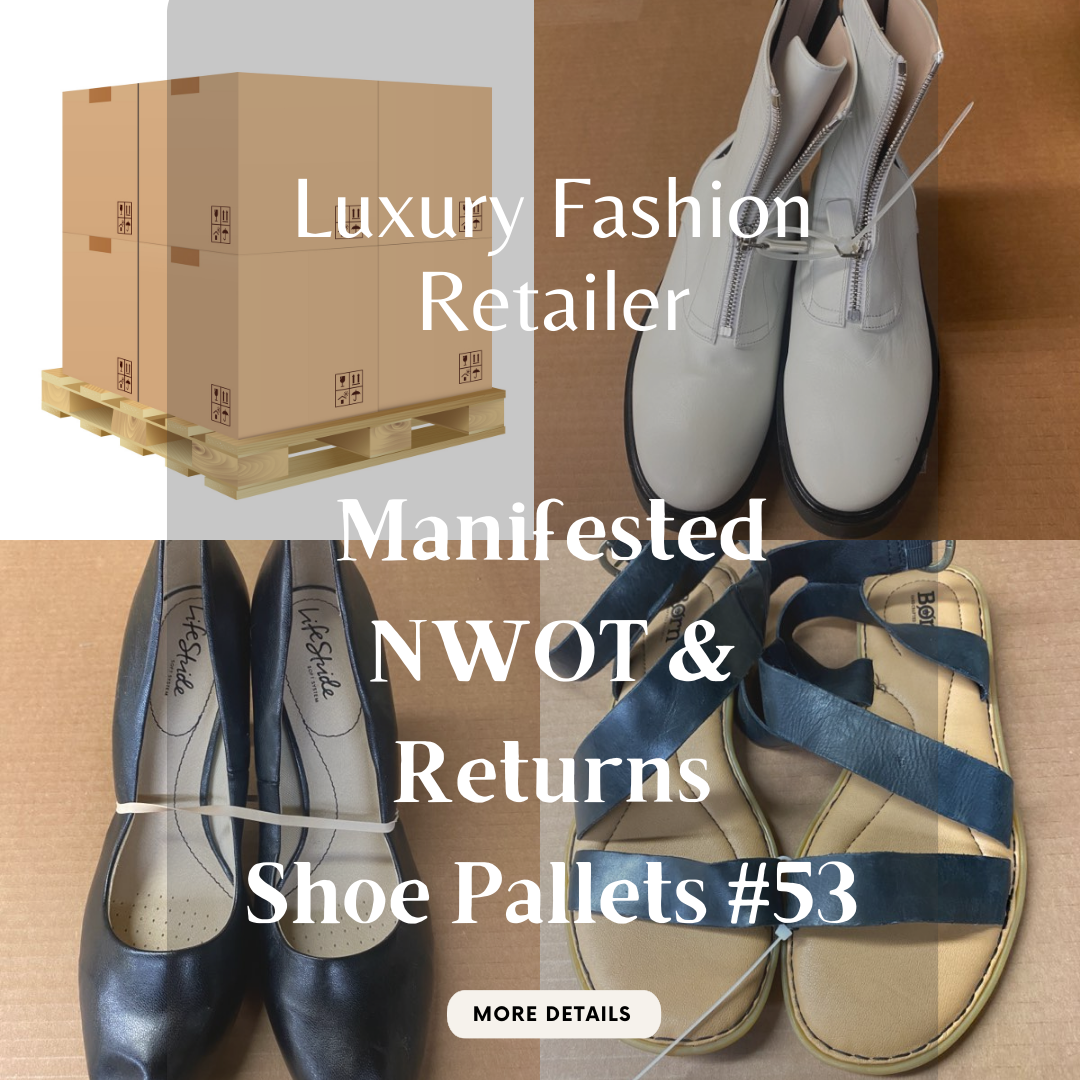 Luxury Fashion Retailer | ALL SEASONS MANIFESTED | NWOT & Returns | Shoe Pallets #53