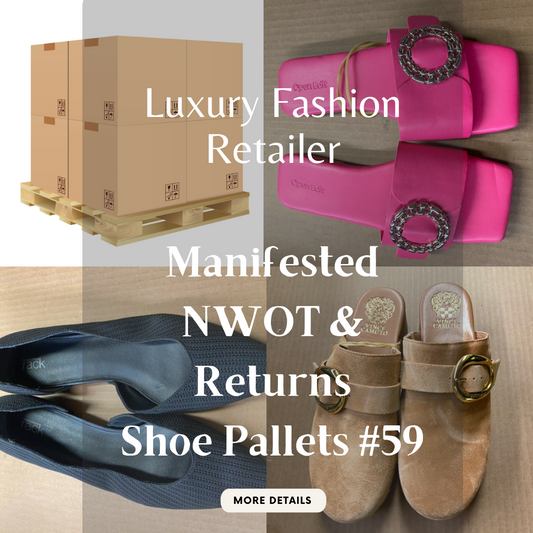 Luxury Fashion Retailer | ALL SEASONS MANIFESTED | NWOT & Returns | Shoe Pallets #59