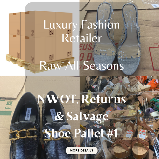 Luxury Fashion Retailer | RAW ALL SEASONS | NWOT, Returns & Salvage | Shoe Pallet #1