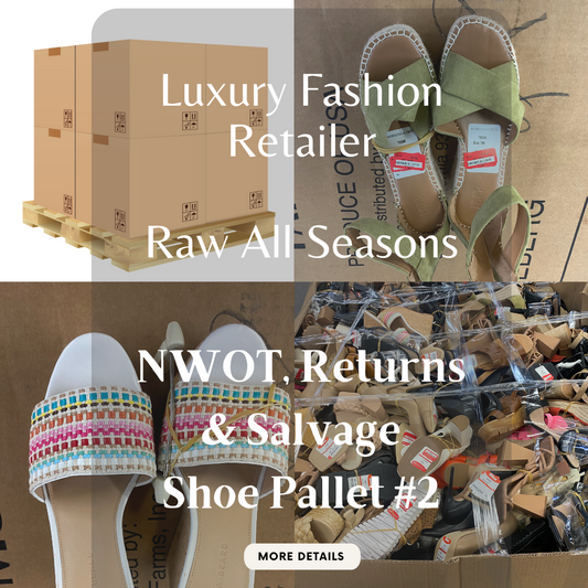 Luxury Fashion Retailer | RAW ALL SEASONS | NWOT, Returns & Salvage | Shoe Pallet #2