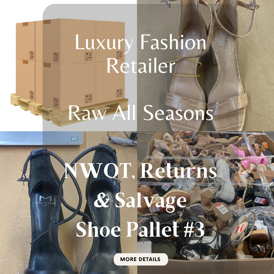 Luxury Fashion Retailer | RAW ALL SEASONS | NWOT, Returns & Salvage | Shoe Pallet #3