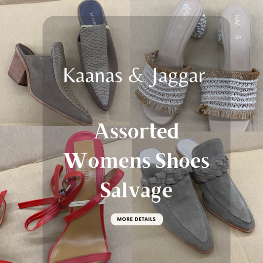 Kaanas & Jaggar | Small Box | Assorted Women's Shoes | Salvage | 5 Piece Min.