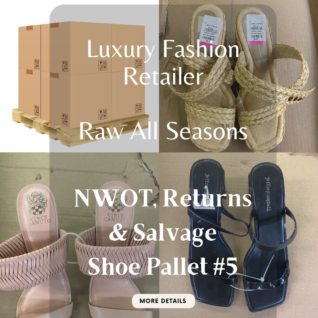 Luxury Fashion Retailer | RAW ALL SEASONS | NWOT, Returns & Salvage | Shoe Pallet #5