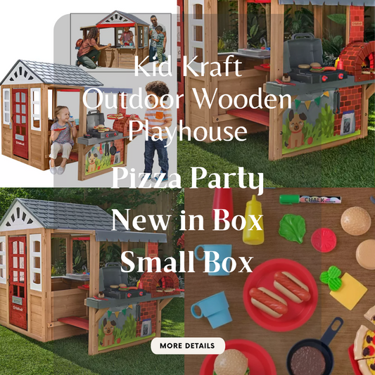 Kid Kraft | Grill & Chill Pizza Party |  Wooden Outdoor Playhouse | NWT | Small Box