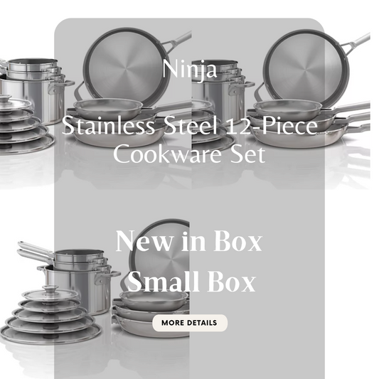 Ninja | EverClad 12-Piece Stainless Steel Cookware |  NWT | Small Box
