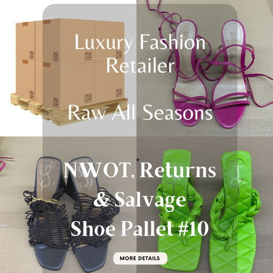 Luxury Fashion Retailer | RAW ALL SEASONS | NWOT, Returns & Salvage | Shoe Pallet #10